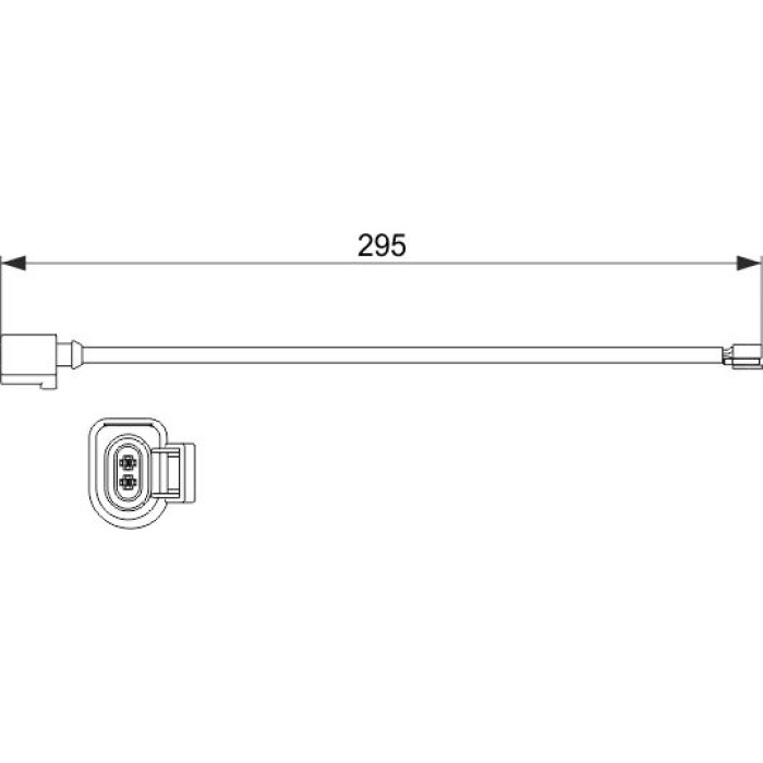 BOSCH 1 987 473 527 Warnkontakt, Bremsbelagverschleiß BOSCH 1 987 473 527 Warnkontakt, Bremsbelagverschleiß