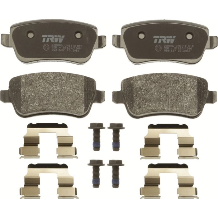 TRW GDB1637 Bremsbelagsatz, Scheibenbremse COTEC