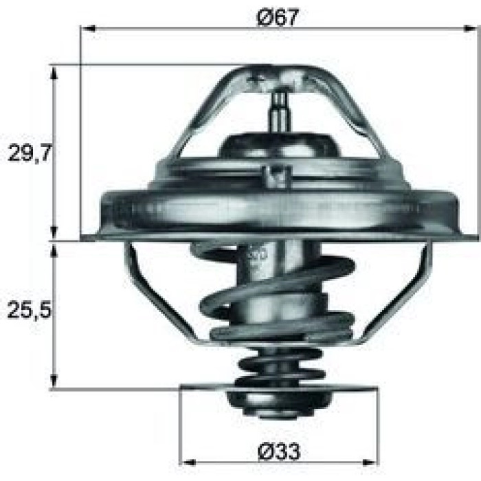 Mahle TX 38 88D Thermostat, Kühlmittel BEHR