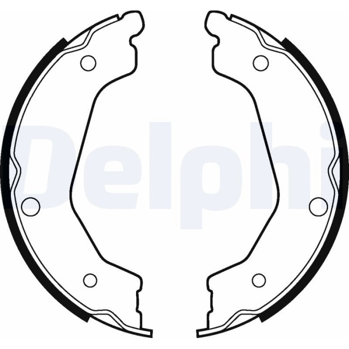 Delphi LS2043 Bremsbackensatz, Feststellbremse Delphi LS2043 Bremsbackensatz, Feststellbremse