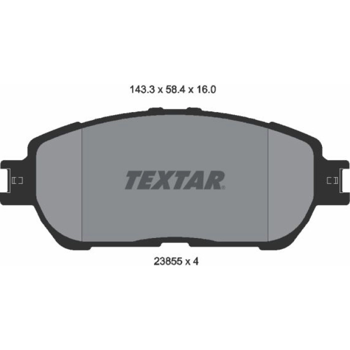 Textar 2385501 Bremsbelagsatz, Scheibenbremse Textar 2385501 Bremsbelagsatz, Scheibenbremse