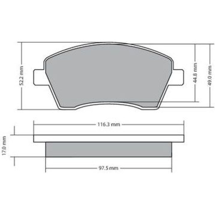 Metzger 1170029 Bremsbelagsatz, Scheibenbremse Metzger 1170029 Bremsbelagsatz, Scheibenbremse