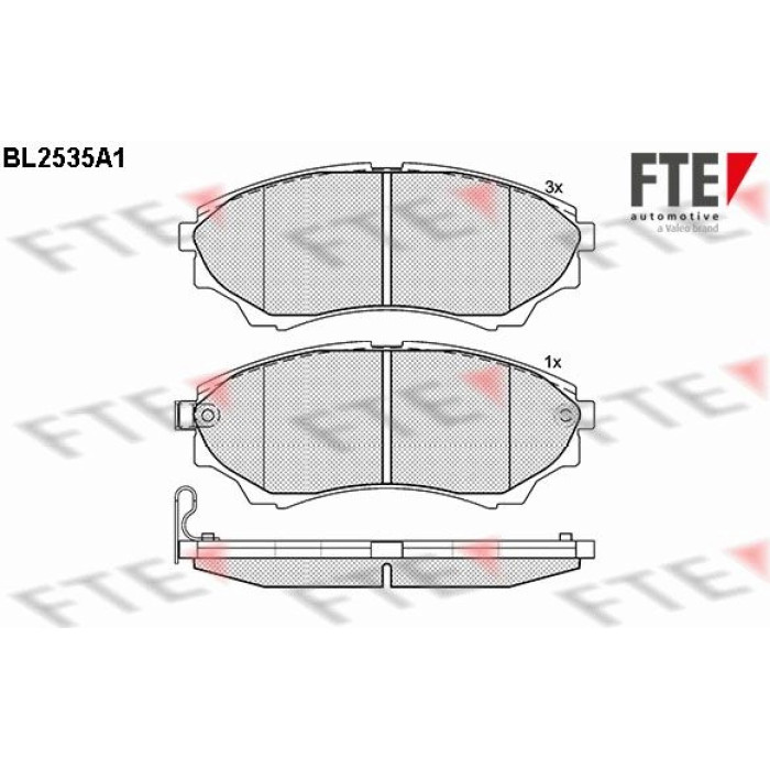 FTE 9010787 Bremsbelagsatz, Scheibenbremse FTE 9010787 Bremsbelagsatz, Scheibenbremse