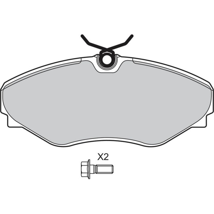 Valeo 598669 Bremsbelagsatz, Scheibenbremse
