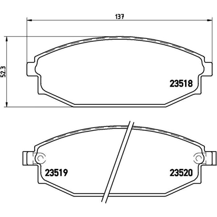 Brembo P 54 027 Bremsbelagsatz, Scheibenbremse PRIME LINE Brembo P 54 027 Bremsbelagsatz, Scheibenbremse PRIME LINE