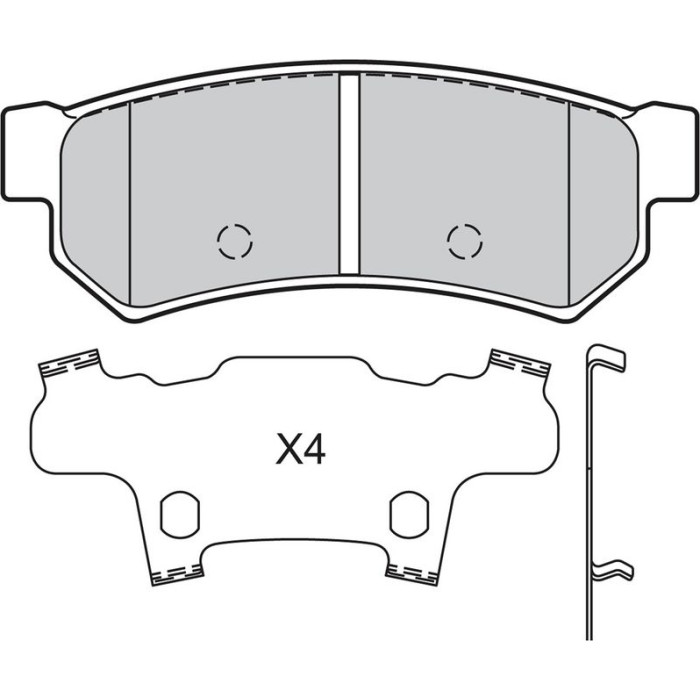 Valeo 601343 Bremsbelagsatz, Scheibenbremse