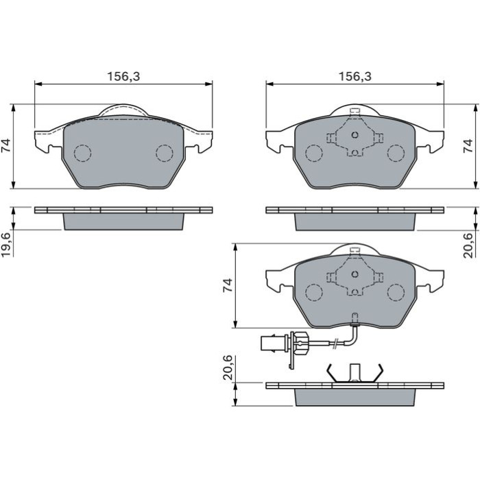 BOSCH 0 986 460 118 Bremsbelagsatz, Scheibenbremse BOSCH 0 986 460 118 Bremsbelagsatz, Scheibenbremse