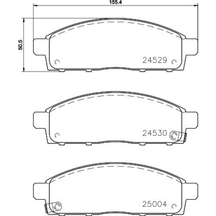 Hella 8DB 355 013-221 Bremsbelagsatz, Scheibenbremse Hella 8DB 355 013-221 Bremsbelagsatz, Scheibenbremse