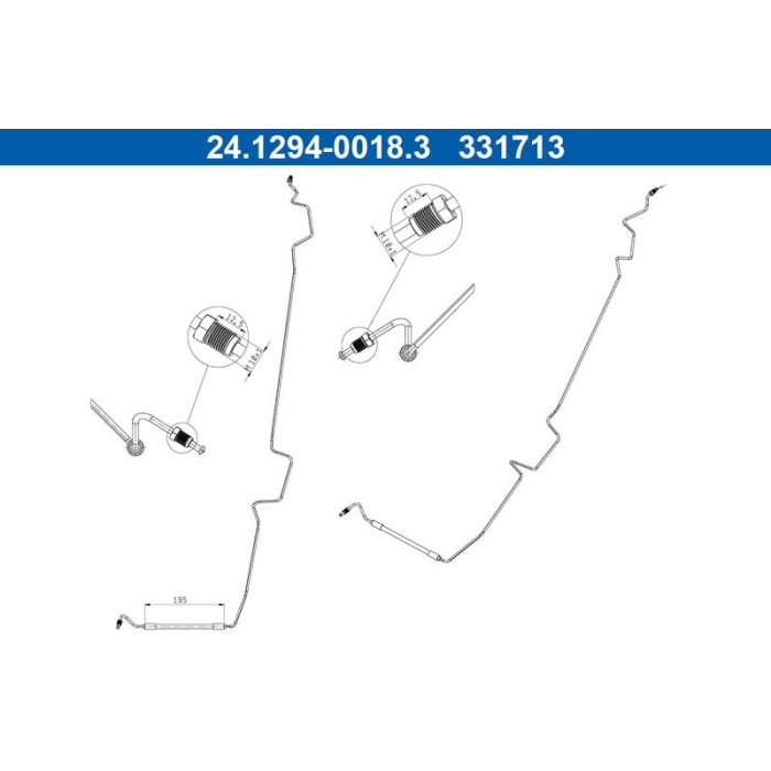 ATE 24.1294-0018.3 Bremsschlauch ATE 24.1294-0018.3 Bremsschlauch