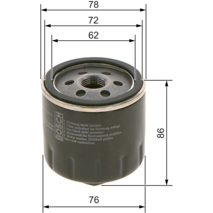 BOSCH 0 451 103 318 Ölfilter BOSCH 0 451 103 318 Ölfilter