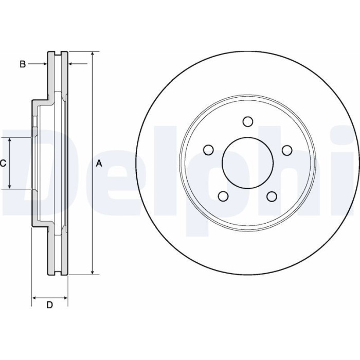 Delphi BG4120 Bremsscheibe Delphi BG4120 Bremsscheibe