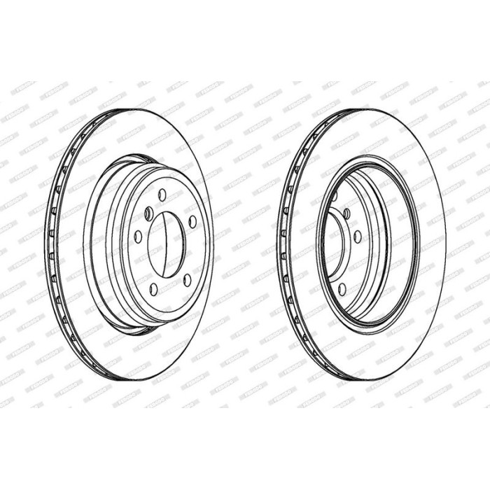 Ferodo DDF1244C-1 Bremsscheibe PREMIER Coat+ disc