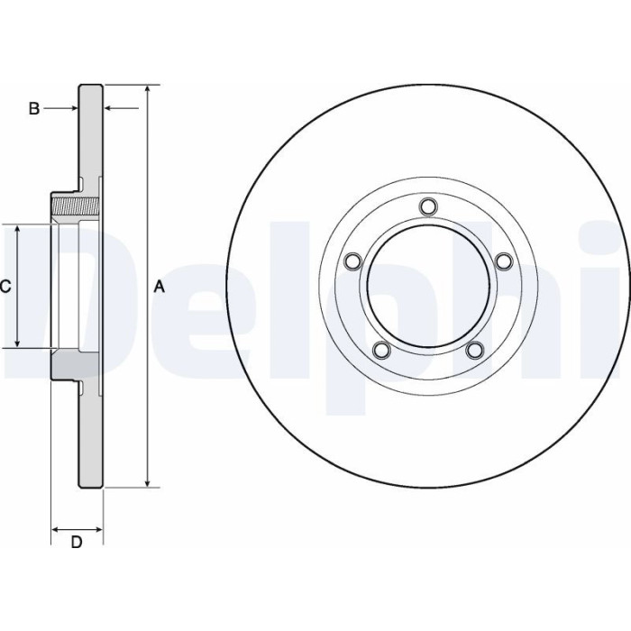 Delphi BG2349 Bremsscheibe Delphi BG2349 Bremsscheibe