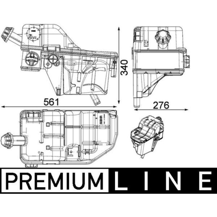 Mahle CRT 134 000P Ausgleichsbehälter, Kühlmittel BEHR Premium Line