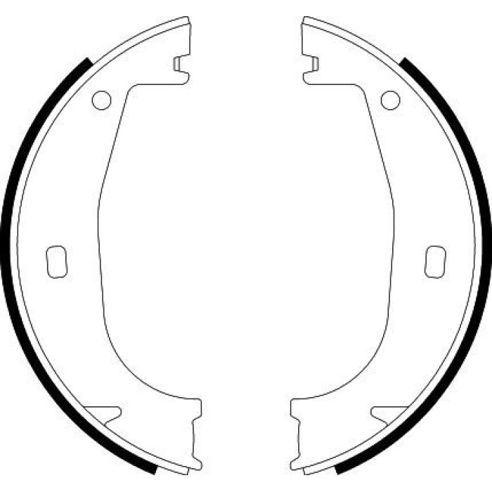 Hella 8DA 355 050-351 Bremsbackensatz, Feststellbremse Hella 8DA 355 050-351 Bremsbackensatz, Feststellbremse