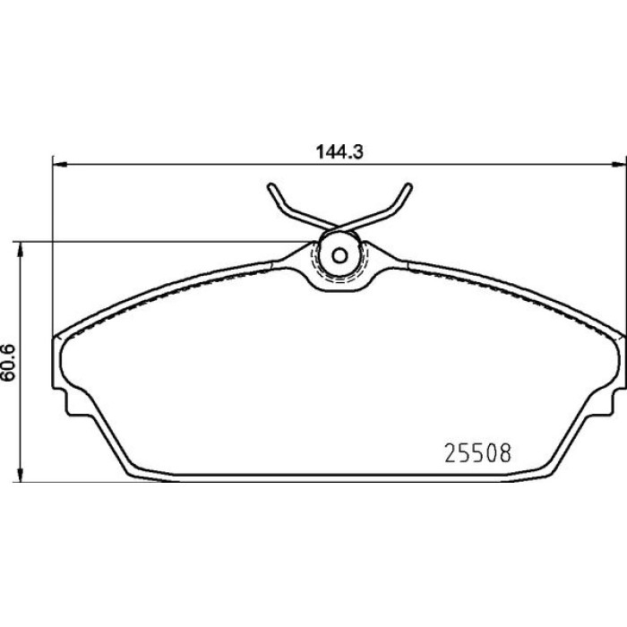 Brembo P 82 003 Bremsbelagsatz, Scheibenbremse PRIME LINE