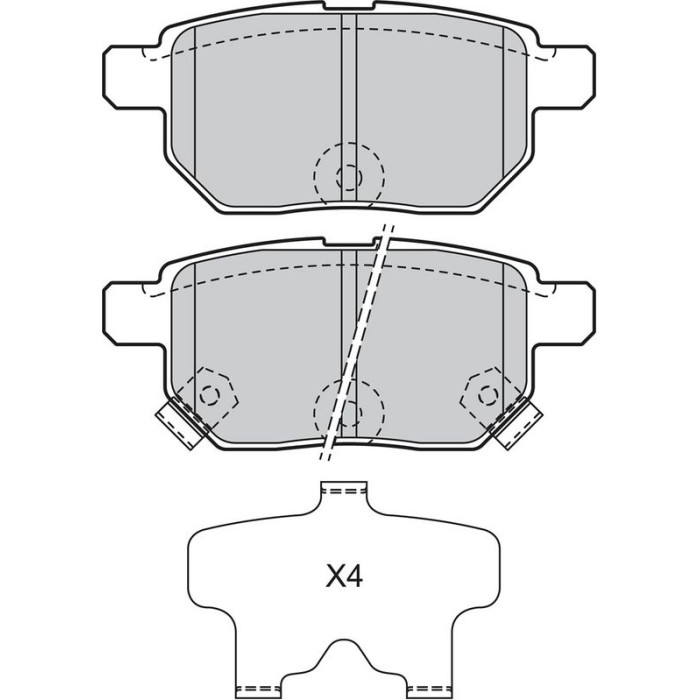 Valeo 598933 Bremsbelagsatz, Scheibenbremse Valeo 598933 Bremsbelagsatz, Scheibenbremse