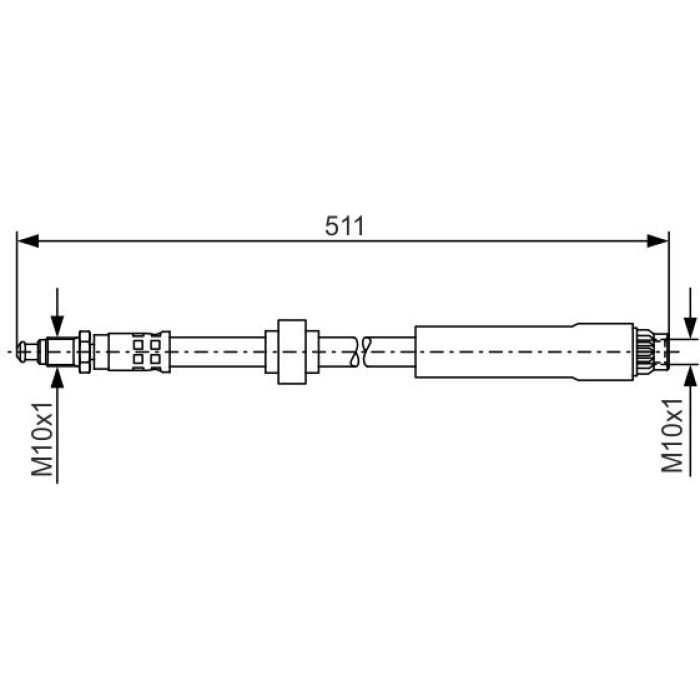 BOSCH 1 987 476 531 Bremsschlauch