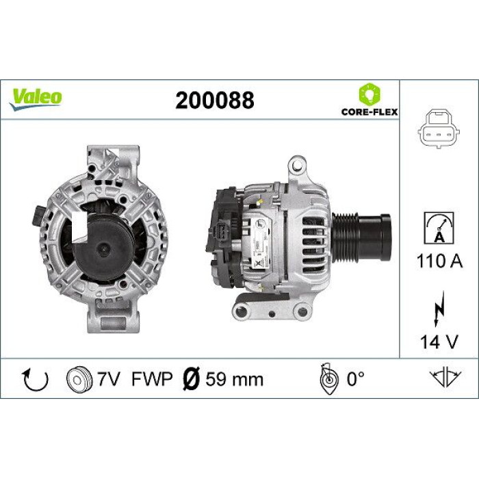 Valeo 200088 Generator CORE-FLEX Valeo 200088 Generator CORE-FLEX