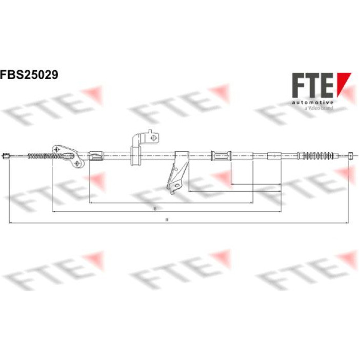 FTE 9250618 Seilzug, Feststellbremse FTE 9250618 Seilzug, Feststellbremse