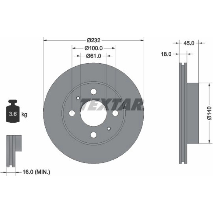 Bremsscheibe 92090900 Bremsscheibe 92090900