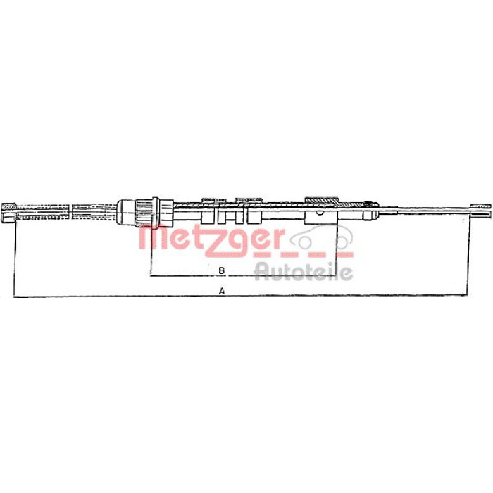 Metzger 10.6024 Seilzug, Feststellbremse Metzger 10.6024 Seilzug, Feststellbremse