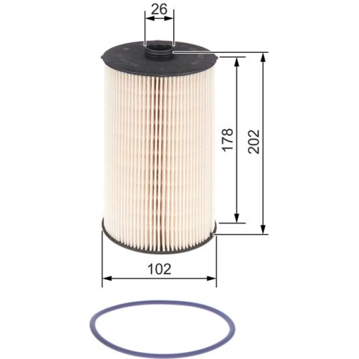 BOSCH F 026 402 748 Kraftstofffilter
