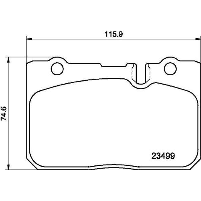 Hella 8DB 355 013-231 Bremsbelagsatz, Scheibenbremse Hella 8DB 355 013-231 Bremsbelagsatz, Scheibenbremse
