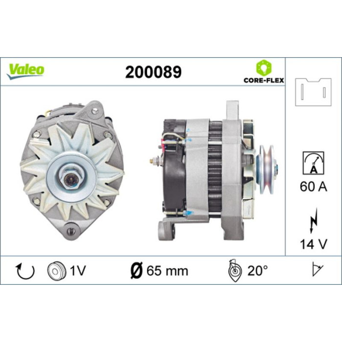 Valeo 200089 Generator CORE-FLEX
