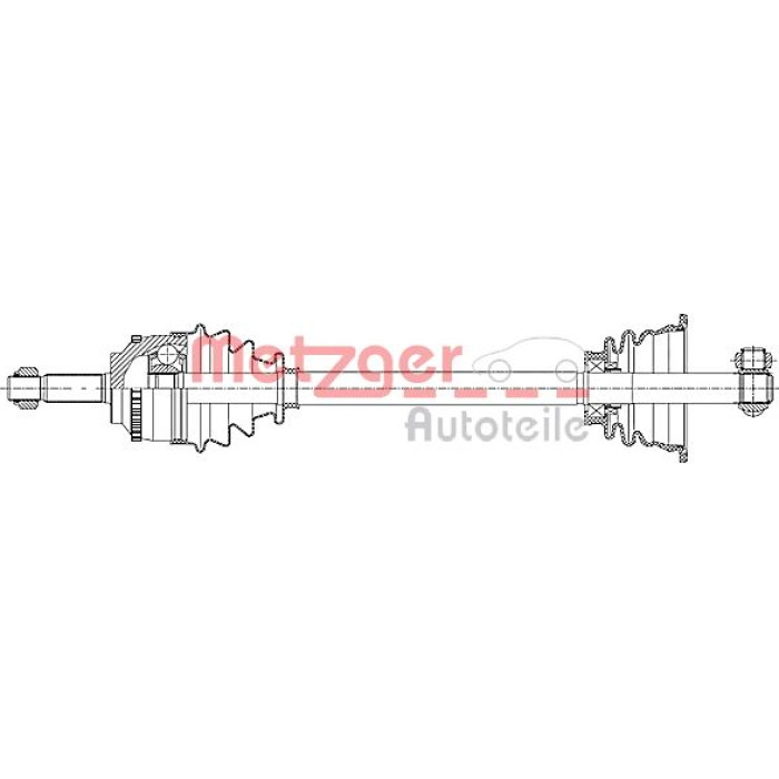 Metzger 7210025 Antriebswelle Metzger 7210025 Antriebswelle