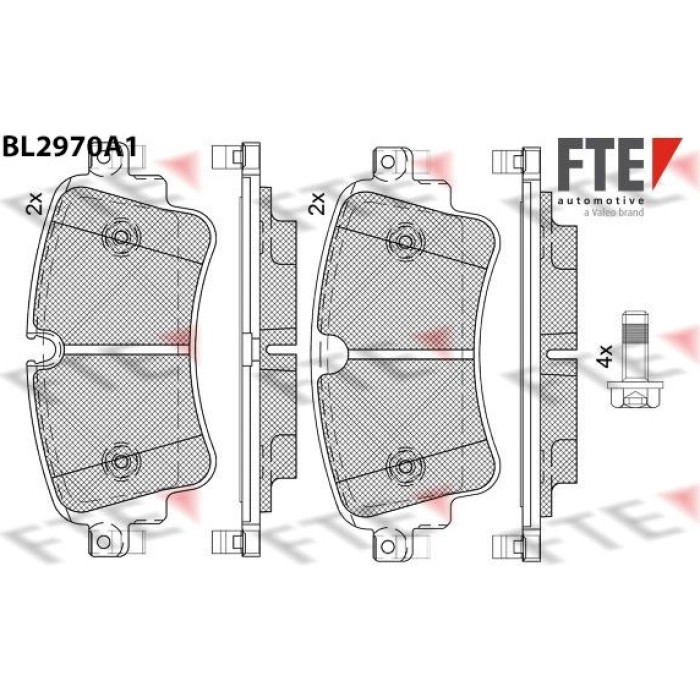 FTE 9011214 Bremsbelagsatz, Scheibenbremse