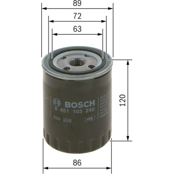 BOSCH 0 451 103 240 Ölfilter