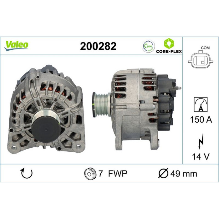 Valeo 200282 Generator CORE-FLEX Valeo 200282 Generator CORE-FLEX