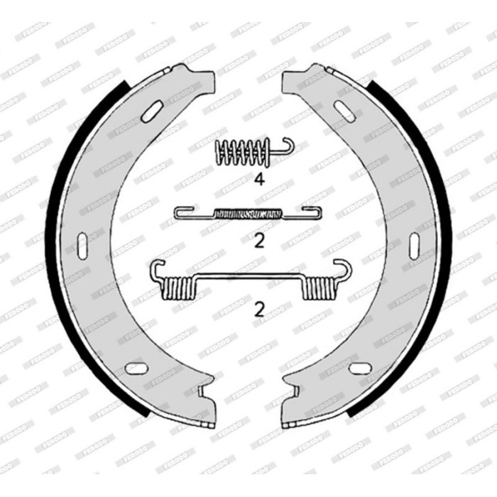 Ferodo FSB4306 Bremsbackensatz PREMIER Ferodo FSB4306 Bremsbackensatz PREMIER