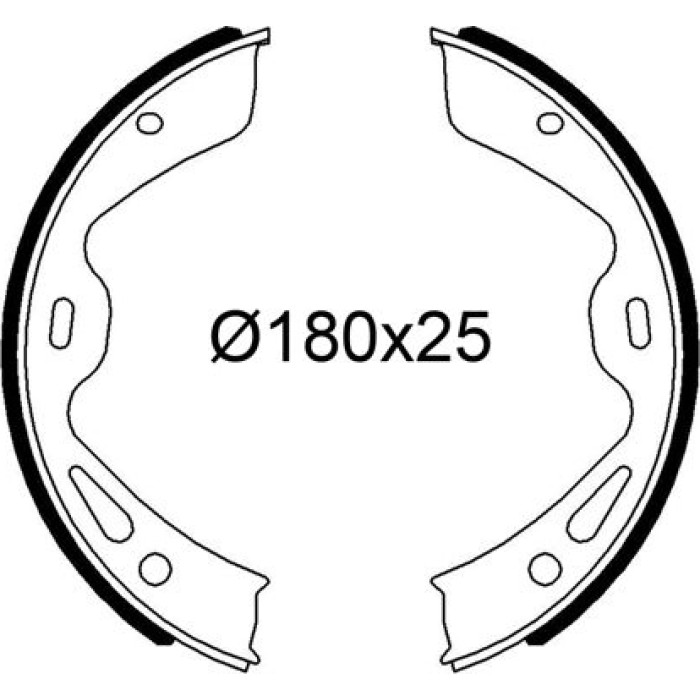 Valeo 564332 Bremsbackensatz Valeo 564332 Bremsbackensatz