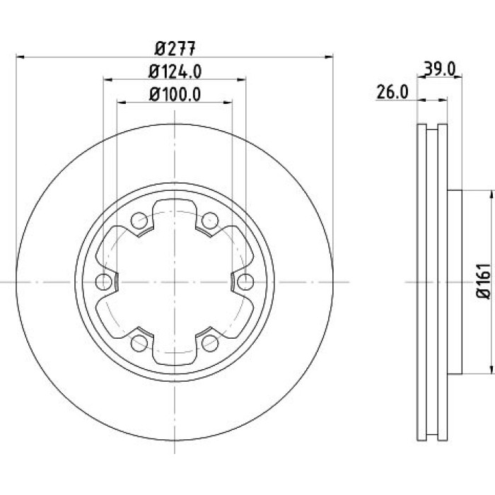 Hella 8DD 355 102-921 Bremsscheibe Hella 8DD 355 102-921 Bremsscheibe