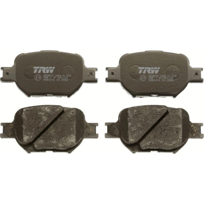 TRW GDB3316 Bremsbelagsatz, Scheibenbremse COTEC TRW GDB3316 Bremsbelagsatz, Scheibenbremse COTEC
