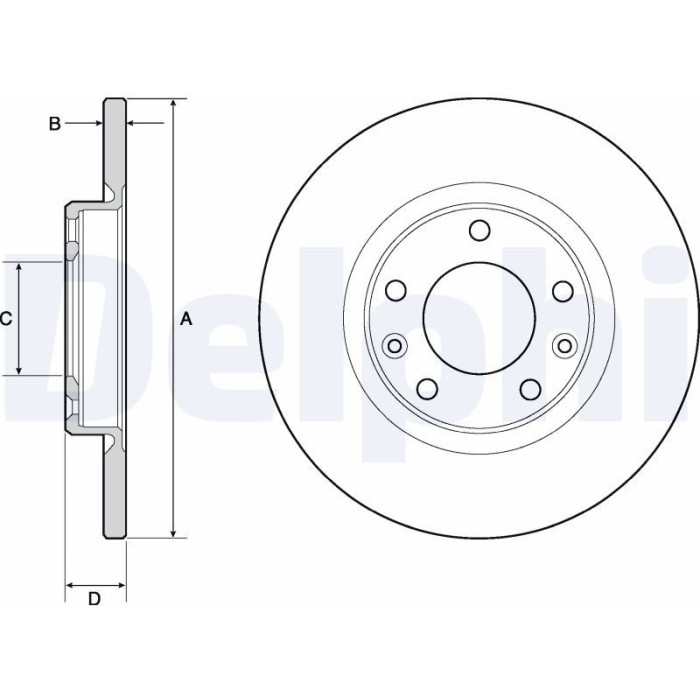 Delphi BG4661C Bremsscheibe Delphi BG4661C Bremsscheibe