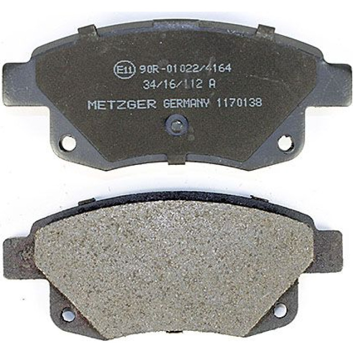 Metzger 1170138 Bremsbelagsatz, Scheibenbremse Metzger 1170138 Bremsbelagsatz, Scheibenbremse