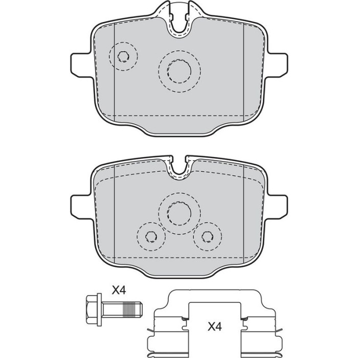 Valeo 601521 Bremsbelagsatz, Scheibenbremse
