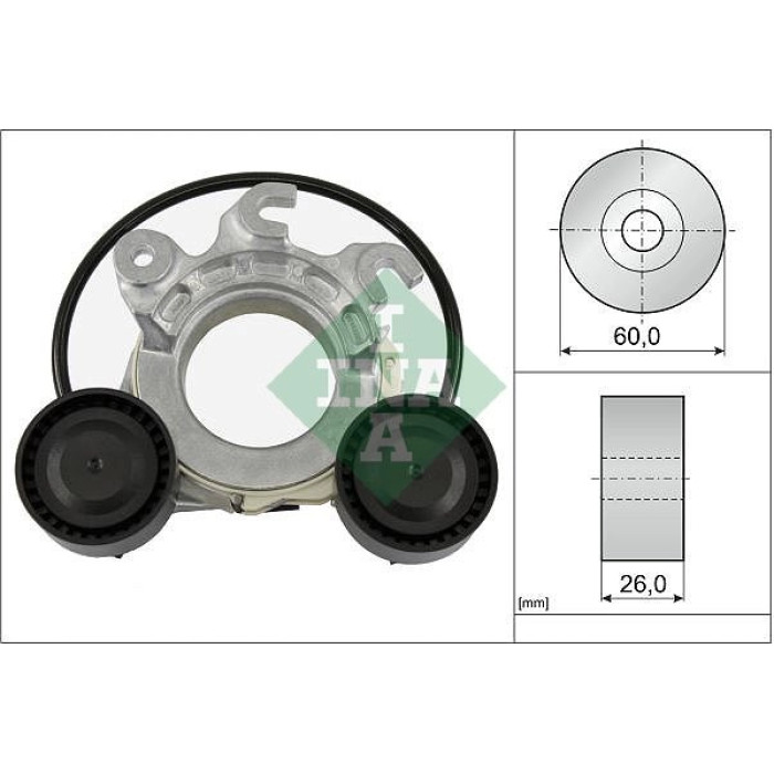 INA 534 0858 10 Riemenspanner, Keilrippenriemen INA 534 0858 10 Riemenspanner, Keilrippenriemen