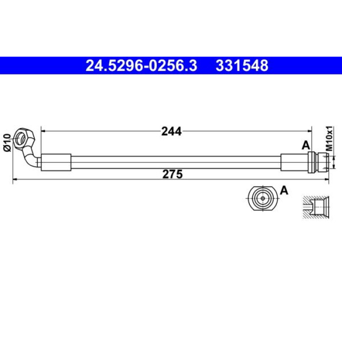 ATE 24.5296-0256.3 Bremsschlauch