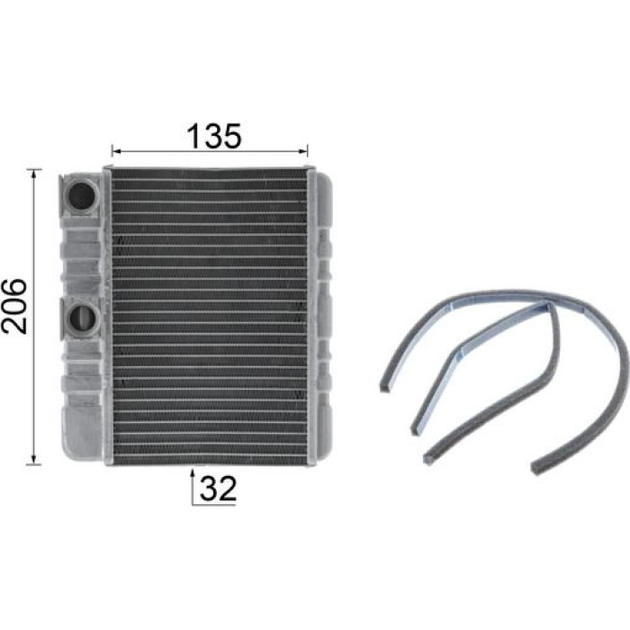 Mahle AH 87 000P Wärmetauscher, Innenraumheizung BEHR Premium Line Mahle AH 87 000P Wärmetauscher, Innenraumheizung BEHR Premium Line