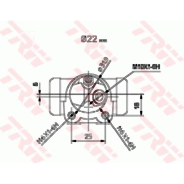 TRW BWH112 Radbremszylinder TRW BWH112 Radbremszylinder
