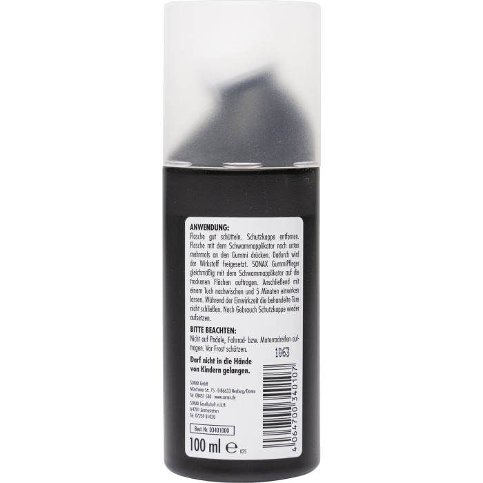 SONAX 03401000 Gummipflegemittel GummiPfleger