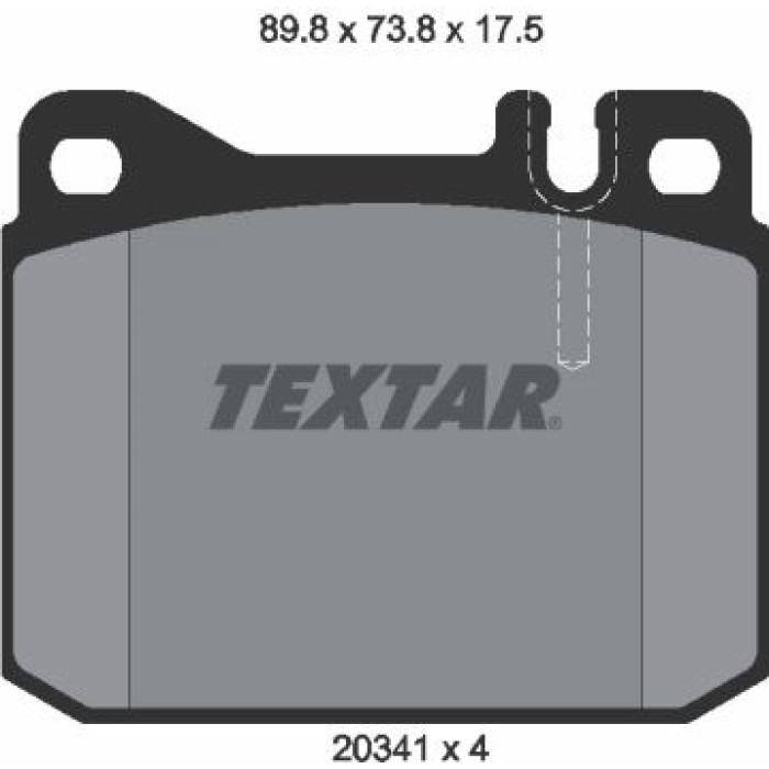 Textar 2034110 Bremsbelagsatz, Scheibenbremse Q+ Textar 2034110 Bremsbelagsatz, Scheibenbremse Q+