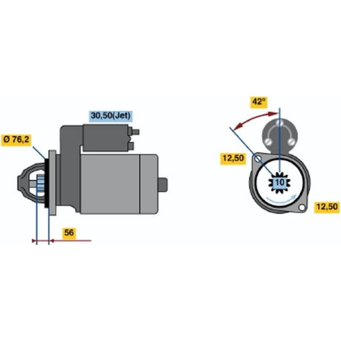 BOSCH 0 001 125 042 Starter BOSCH 0 001 125 042 Starter