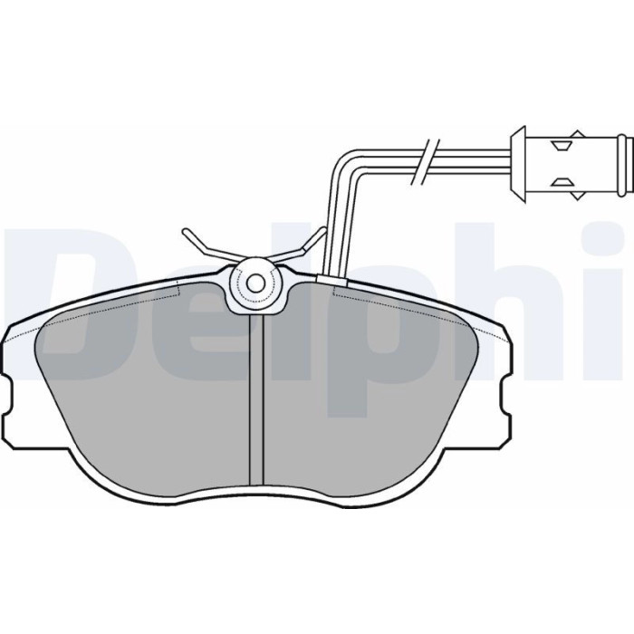 Delphi LP598 Bremsbelagsatz, Scheibenbremse