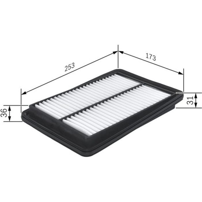 BOSCH F 026 400 465 Luftfilter