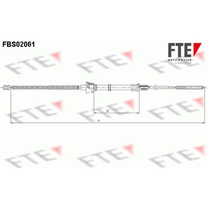 FTE 9250063 Seilzug, Feststellbremse FTE 9250063 Seilzug, Feststellbremse
